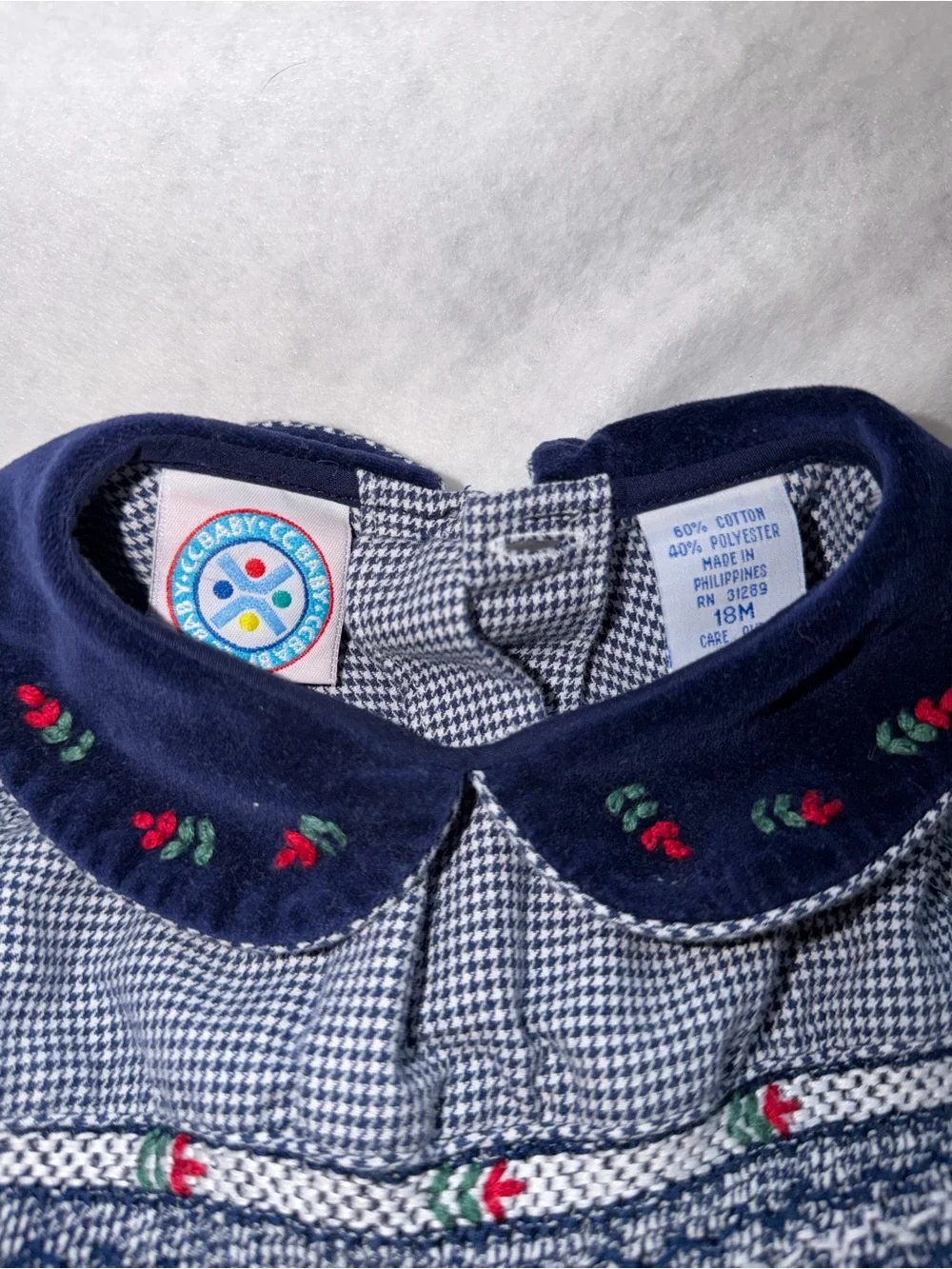 Vintage 90's Smocked Toddler Romper